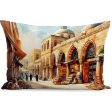 Bertille Home Ramazan Serisi Çift Tarafı Dijital Baskılı Kırlent Kılıfı (Ramadan Cushion Cover)