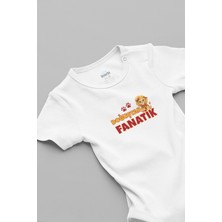 Overoz Doğuştan Fanatik Yazılı Aslan Taraftar Bebek Body  5627-6