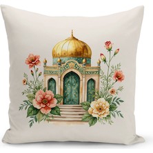 Bertille Home Ramazan Serisi Çift Tarafı Dijital Baskılı Kırlent Kılıfı (Ramadan Cushion Cover)