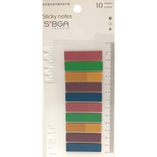 Sibga Tasarım Şeffaf Renkli Postit Post-It Post It. Kitap Ayracı Ayraç Plastik Postit Sticker Not Kağıdı