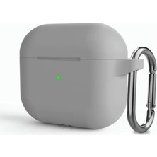 Guleron Airpods 3. Nesil Uyumlu Silikon Lüx Kılıf+Kancalı