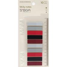 Sibga Tasarım Şeffaf Renkli Postit Post-It Post It. Kitap Ayracı Ayraç Plastik Postit Sticker Not Kağıdı