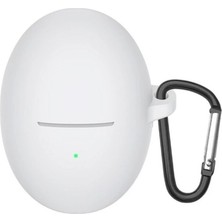 Guleron Huawei Freebuds 5 Uyumlu Mat Silikon Kılıf  + Kancalı