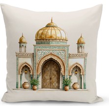 Bertille Home Ramazan Serisi Çift Tarafı Dijital Baskılı Kırlent Kılıfı (Ramadan Cushion Cover)