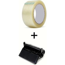 Usin 1 Adet Koli Bandı + Pratik Bant Kes Koli Bandı Bant Kesme Aparatı Koli Bantlama Paketleme Aleti