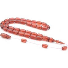 Murty99 Serkan Başkan Yapımı Günlük Boy Turuncu Sıkma Kehribar Tesbih