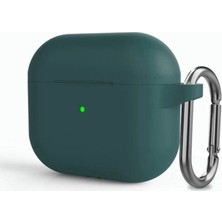 Guleron Airpods 3. Nesil Uyumlu Silikon Lüx Kılıf+Kancalı
