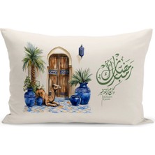 Bertille Home Ramazan Serisi Çift Tarafı Dijital Baskılı Kırlent Kılıfı (Ramadan Cushion Cover)