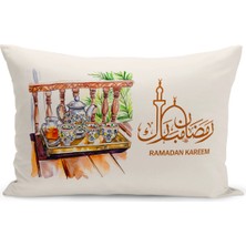 Bertille Home Ramazan Serisi Çift Tarafı Dijital Baskılı Kırlent Kılıfı (Ramadan Cushion Cover)
