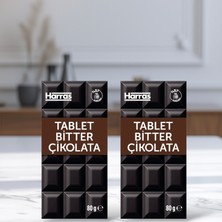 Harras Bitter Tablet Çikolata 80 G x 2 Adet