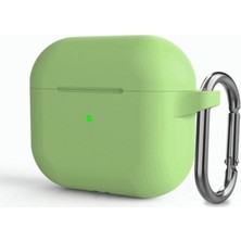 Guleron Airpods 3. Nesil Uyumlu Silikon Lüx Kılıf+Kancalı