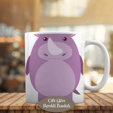 Asilmeydan Mor Gergedan, Hayvan Kupa Bardak Hediyelik-1308-22987