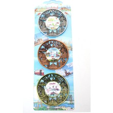 Lokiboo Istanbul Temalı Metal Magnet 3'lü Set ALK2891 - Lisinya