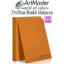 ArtMaster Turuncu Renkli Mukavva 35X50 cm 10 Adet 1 Paket Renkli Sert Karton 1.0 mm Anasınıfı Hobi Etkinlik Okul Öncesi Elişi
