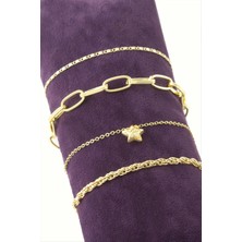 LTG Nova 4 Adet Yıldız Zincir Bileklik