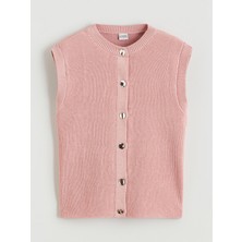 Lc Waikiki Yeni Sezon Bisiklet Yaka Kız Çocuk Triko Yelek