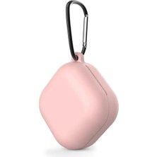 Guleron Samsung Galaxy Buds 2 - Buds Pro - Buds 2 Pro Uyumlu Mat Silikon Kılıf+Kanca