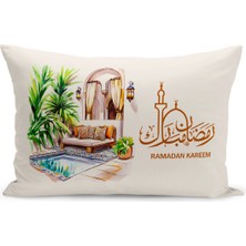 Bertille Home Ramazan Serisi Çift Tarafı Dijital Baskılı Kırlent Kılıfı (Ramadan Cushion Cover)