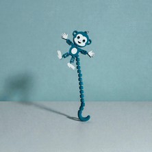 3D Tasarım Eğlenceli ve Eklemli Maymun Anahtarlık Mavi