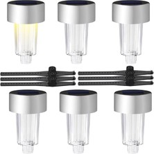 Novytech PM-26961 Metal Gövdeli Dc 5V Gün Işığı Solar Balkon-Havuz-Bahçe Lambası (6'lı Paket)