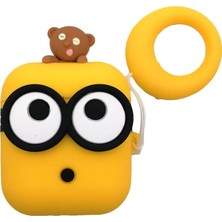 Guleron Airpodss 4. Nesil (2024) Uyumlu Silikon Sevimli Cartoon Figürlü Kılıf