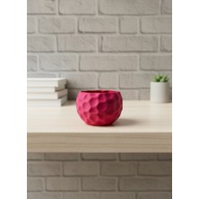 Dinç Store 44 Mini Mor Dekoratif Saksı 5 cm Modern Masaüstü Bitki Saksısı Dinç Store