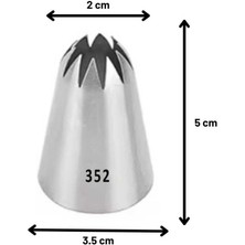 Epinox Duy Kapalı Yıldız - 9 Diş / 35X20X50