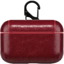 Guleron Airpods Pro  Lüx Deri Suni Deri Kılıf 360 Koruma