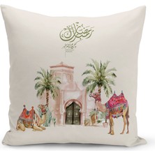 Bertille Home Ramazan Serisi Çift Tarafı Dijital Baskılı Kırlent Kılıfı (Ramadan Cushion Cover)