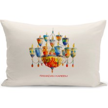 Bertille Home Ramazan Serisi Çift Tarafı Dijital Baskılı Kırlent Kılıfı (Ramadan Cushion Cover)