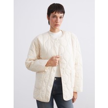 Lc Waikiki Yeni Sezon Bisiklet Yaka Oversize Kapitone Kadın Şişme Mont