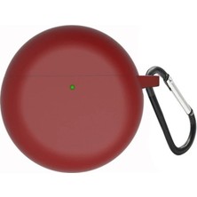 Guleron Huawei Freebuds 4 Uyumlu Kılıf Mat Silikon + Askılık