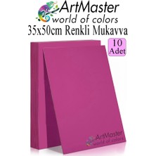 ArtMaster Pembe Renkli Mukavva 35X50 cm 10 Adet 1 Paket Renkli Sert Karton 1.0 mm Anasınıfı Hobi Etkinlik Okul Öncesi Elişi