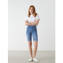 Lc Waikiki Yeni Sezon Bermuda Fit Kadın Jean Şort