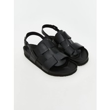 Lc Waikiki Yeni Sezon Deri Görünümlü Kadın Sandalet