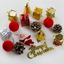 SiHako 16 Parça Karışık Yılbaşı Ağaç Süsü