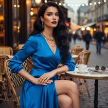 SHC4200 Front Lace Gerçek Tül Peruk Dalgalı / Doğal / 60/65CM