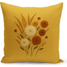 Bertille Home Çift Tarafı Dijital Baskılı Kırlent Kılıfı (Panç /punch Nakış Desen Görünümlü)