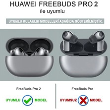 Guleron Huawei Freebuds Pro 2 Uyumlu 2022 Yumuşak Silikon Kılıf + Kancalı