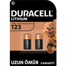 Shop A Way CR123 Yüksek Güçlü Lityum Pil (2’li Paket) 3V (CR123A / CR17345) – Uzun Kullanım Ömrü – Kameralarda,
