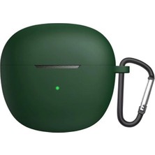 Guleron Qcy HT03 Uyumlu Askılı Mat Silikon Kılıf+Kanca