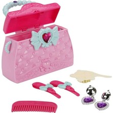 Lokiboo Aksesuarlı Makyaj Çantası  - BJ1350 - Pembe (Lisinya)