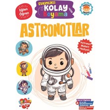 Etkinlikli Kolay Boyama -Astronotlar