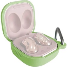 Guleron Samsung Galaxy Buds 2 - Buds Pro - Buds 2 Pro Uyumlu Mat Silikon Kılıf+Kanca