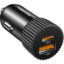 Hype Store Hepu HP-782 Araç Içi Şarj Cihazı 3.1A Pd 48 Watt Fast Hızlı Şarj Aleti Metal Çakmaklık Şarj Type C 2