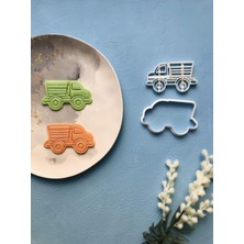 Hype Store Cestopieno Beyaz Harfiyat Kamyonu Iş Makinası Hamur Şekillendirici/kurabiye Kalıbı