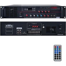 Hype Store Hepa Merz HB-4600 Mixer Amfi 4 Bölgeli 4 Çıkışlı Anfi Zonlu 4X150W Bluetooth USB