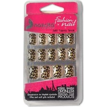 Hype Store Leopar Desenli Takma Tırnak (24'lü)