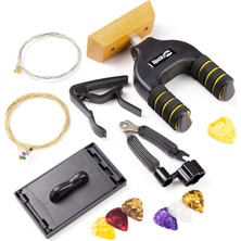 Hype Store Rockjam Evrensel Gitar Aksesuarları, Süper Kit Gitar Duvar Montajı, Elektrikli Gitar Telleri, Akusti