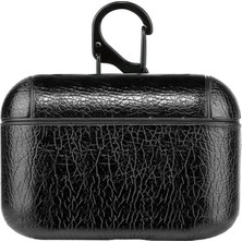 Guleron Airpods Pro  Lüx Deri Suni Deri Kılıf 360 Koruma